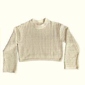 H&M Cream Open Stitch Sweater XS